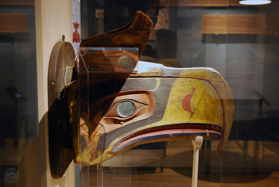 The Native American mask that inspired the Seahawks logo.