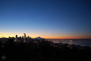 New Year's Day sunrise Seattle