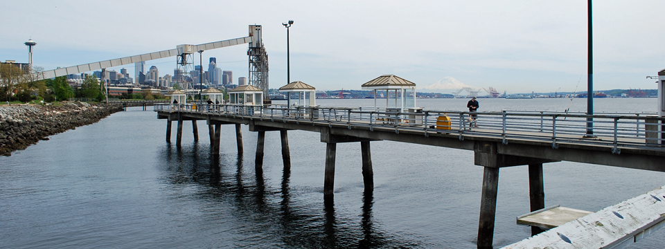 Elliott Bay Public Fishing Pier in Seattle