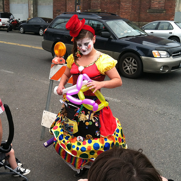 Georgetown Carnival in Seattle clown