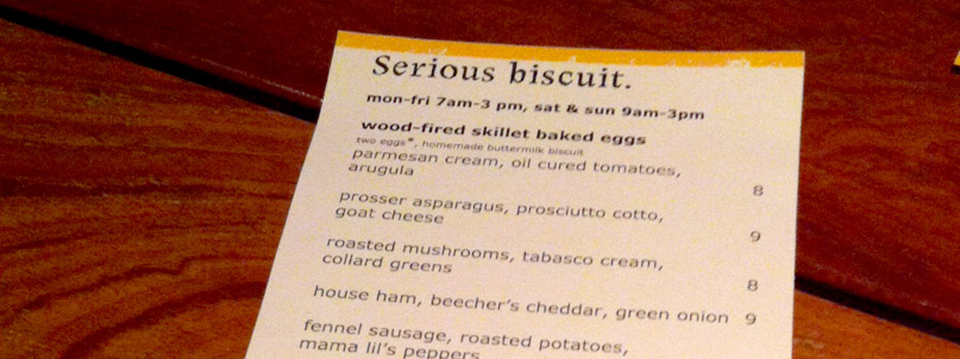 Serious Biscuit is Serious About Food
