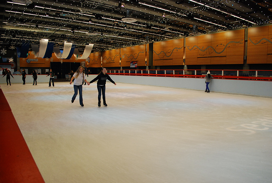 Winterfest Ice skating at Fisher Pavilion.