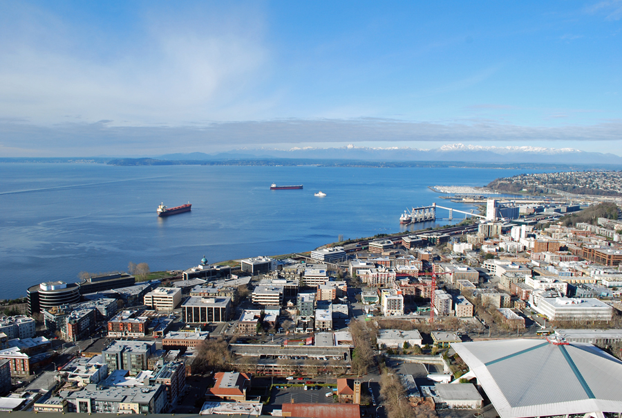 View from the Top of the Space Needle in Seattle | Seattle Bloggers