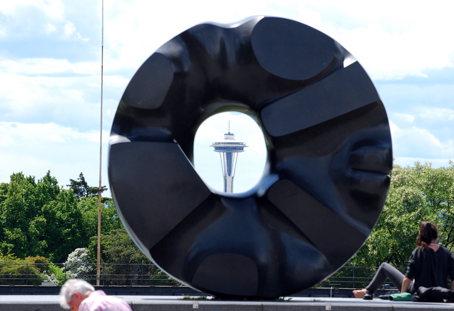 Black Sun Sculpture Seattle