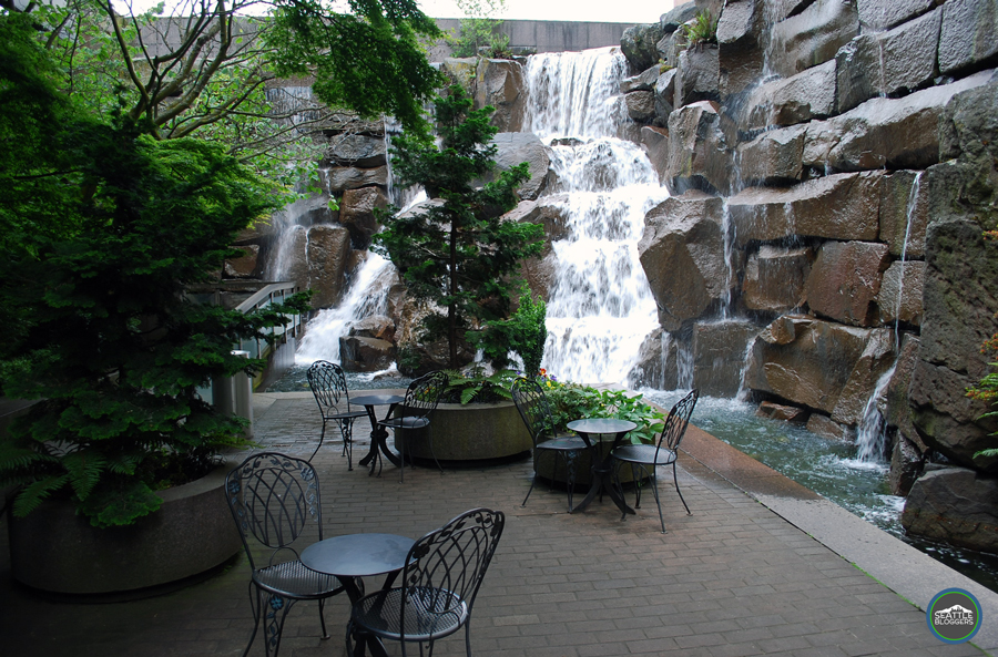 Waterfall Garden Park in Seattle