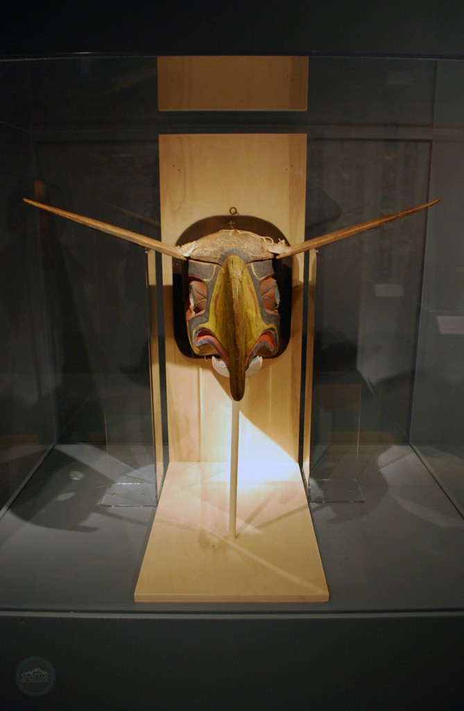 The Native American mask that inspired the Seahawks logo.
