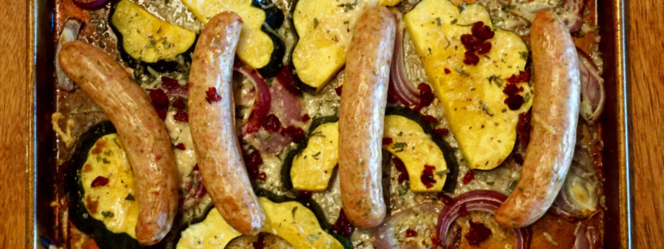 Isernio’s Sausage with Acorn Squash and Onions Recipe