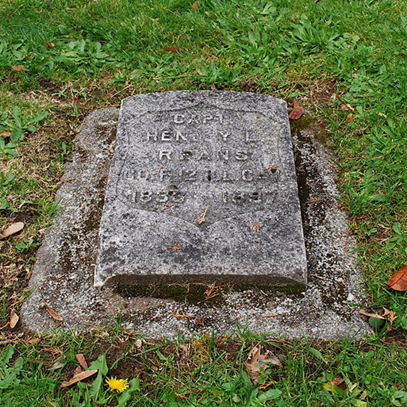 Gravestone at GAR Cemetery in Seattle